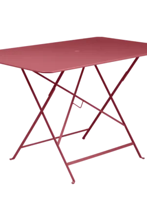 Solde FERMOBTable Rectangulaire Pliante 117 x 77 cm Bistro en Acier-Piment