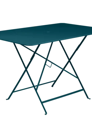 Offre Exclusive FERMOBTable Rectangulaire Pliante 117 x 77 cm Bistro en Acier-Bleu Acapulco