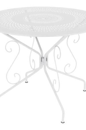 Réduction FERMOBTable Ronde Ø96 cm Montmartre en Acier-Blanc