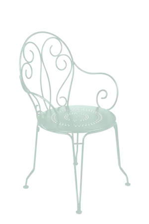 Commande En Gros FERMOBLot de 2 Fauteuils Empilables Montmartre en Acier-Menthe Glaciale
