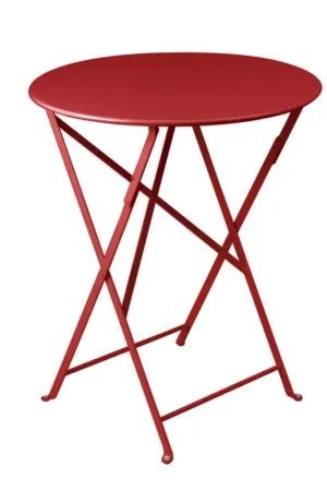 Achetez Aujourd'hui FERMOBTable Ronde Pliante Ø60 cm Bistro en Acier-Piment