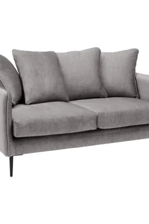 Top Vente Canapé velours Olympe-Gris -2 places
