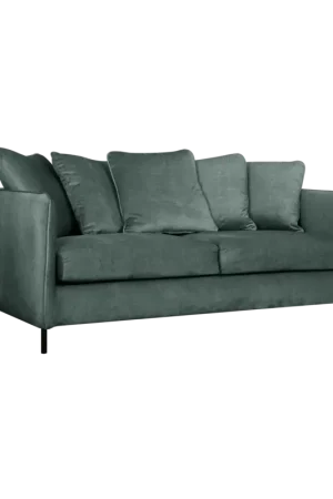 Livraison Express Canapé convertible velours Olympe-Bleu