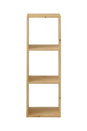 Bon Marché Etagère bois massif 3 cases Elio