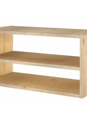 Top Vente Etagère bois massif 2 cases horizontales Elio