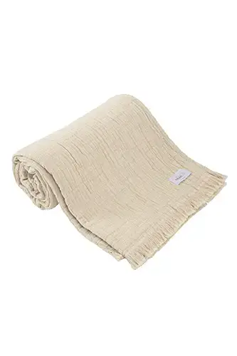 Bon Marché TOISON D'ORPlaid gaze de coton 125 x 180 cm Brehat-Galet