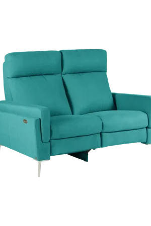 Canapé relax électrique tissu Boston-Bleu Pétrole -2 places - relax à gauche Marque