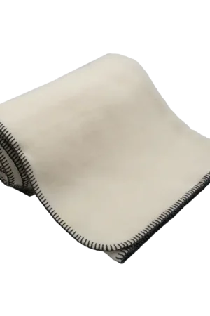 TOISON D'ORPlaid laine Aspen-Fil gris -240 x 260 cm Affaire À Saisir