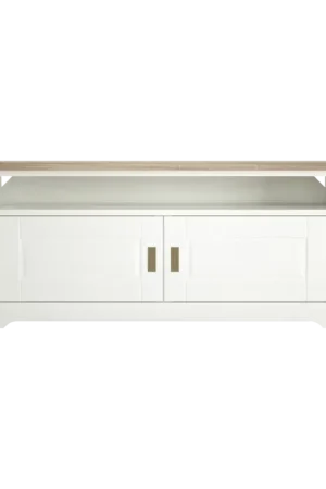 Meuble TV blanc et bois Apolline Offre Limitée