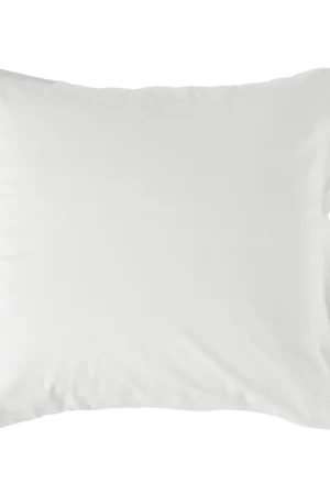 Acheter En Ligne Taie d'oreiller coton lin Valentine-Blanc -65 x 65 cm