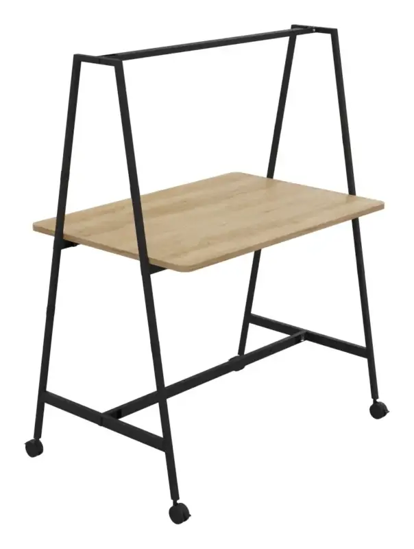 BURONOMICTable de travail collaborative mobile Alto-Noir -Largeur 140 cm Promotion Saisonnière