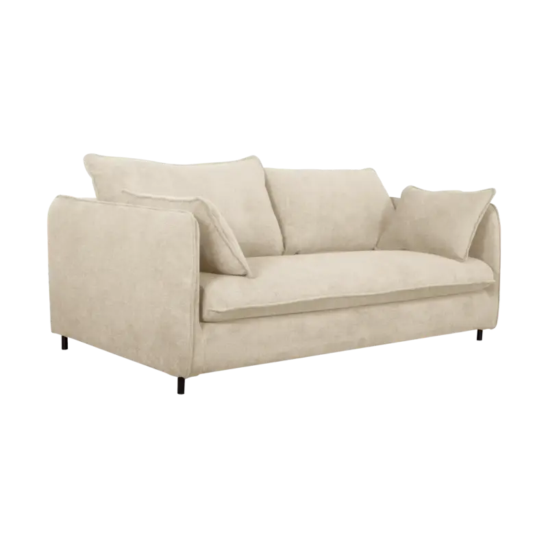 Petit Prix Canapé convertible tissu Oden-Crème