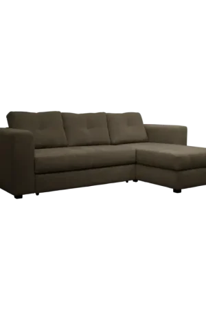 Nouvel Arrivage Canapé d'angle convertible et réversible tissu Pyram-Vert