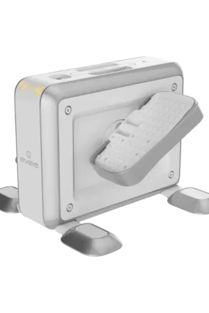 Acheter En Ligne EVEIAPédalier de bureau-Blanc/Gris Aluminium