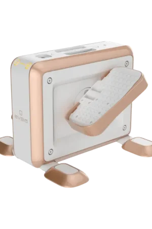 Must-Have EVEIAPédalier de bureau-Blanc/Cuivre