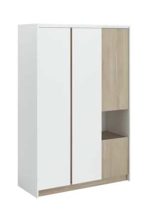 Armoire 4 portes décor bois Palerme Expédition Rapide