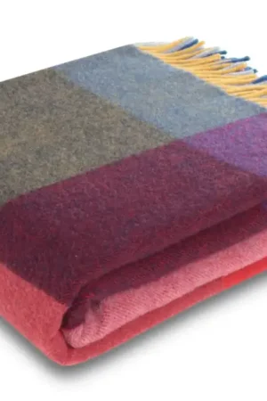 BIEDERLACKPlaid laine et cachemire à carreaux Clarence-Multi -130 x 170 cm Achetez Aujourd'hui