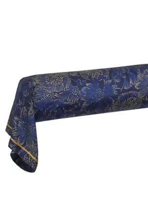 BLANC DES VOSGESTaie de traversin satin Elixir-Indigo -90 x 190 cm Usine Directe