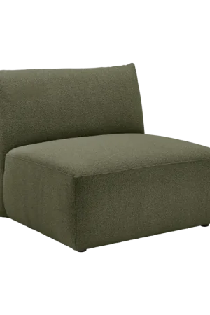 Chauffeuse pour canapé modulable tissu Pixel-Vert Mousse Authentique