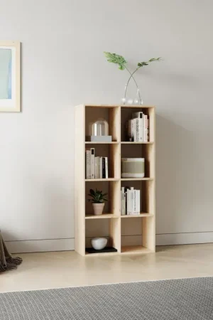 Etagère bois massif 8 cases Elio Acheter Direct