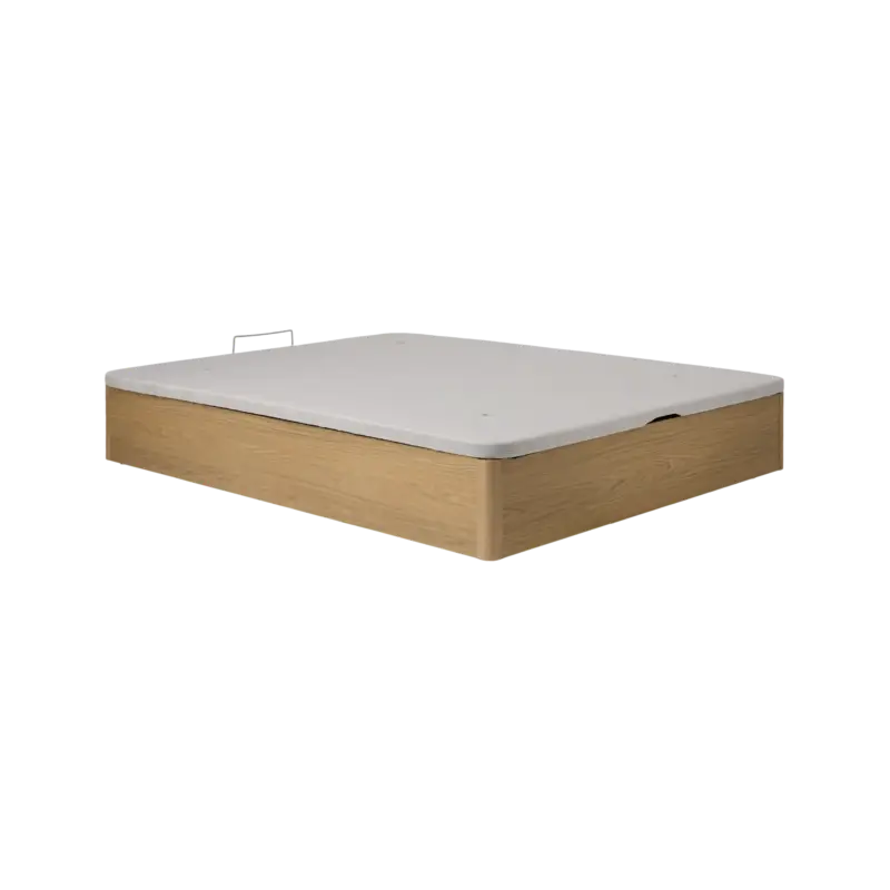 Nouvelle Collection Lit coffre décor bois Simon-140 x 200 cm