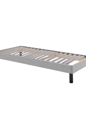 Sommier tapissier livré en kit Marleau-Gris -90 x 200 cm Affaire À Saisir